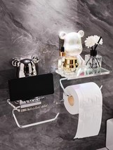 toilet paper holder unique Bear Teddy, luxury bathroom decor With Phone ... - $74.53