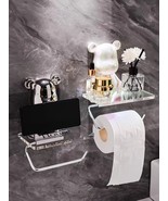 toilet paper holder unique Bear Teddy, luxury bathroom decor With Phone ... - $103.40 CAD