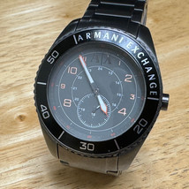 Armani Exchange Quartz Watch AX1265 Men 50m Steel Small Second New Batte... - $36.09