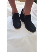 Comfy Black Hush Puppies Size US6 Ankle Boots Leather Upper Made In India - £15.37 GBP