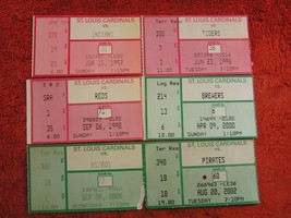 MLB St. Louis Cardinals Ticket Stubs Various Years 1997-2002 - $3.95