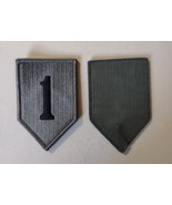 1st INFANTRY DIVISION ACU PATCH (GRAY ON BLACK) WITH HOOK &amp; LOOP :KY25-20 - €3,43 EUR