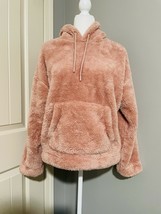 H&amp;M Pink Fleece Hoodie Size Small - £17.32 GBP