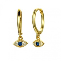 cute  dangle drop earring Gold filled minimal delicate lovely girl women multi p - £8.58 GBP