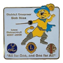 Vintage District Governor Bob Niez Collector Pin - All for One, and One for All - £7.43 GBP