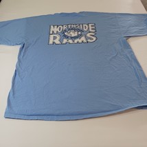 Gildan Ultra Cotton NHS Football 2011 Northside Rams Men's Blue T-Shirt Size 2XL image 2