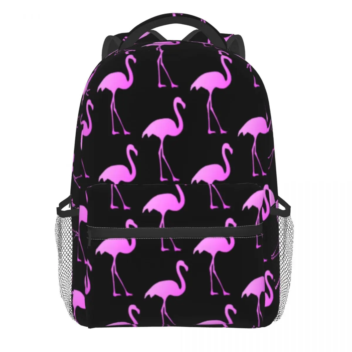 Pink Flamingo Bird Backpack Cute  Print College Backpa Male Custom  High School  - $138.73