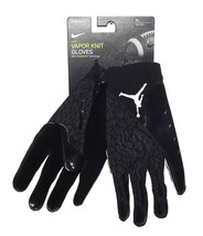 NIKE JORDAN Vapor Knit 4.0 Football Receiver Gloves NWT Men&#39;s Size XL Black $73 - £40.15 GBP