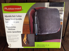 Rubbermaid Adjustable Back Cushion w/Pushbutton Pump 10&quot;x2 1/2&quot;x13&quot; #0824 - £19.61 GBP