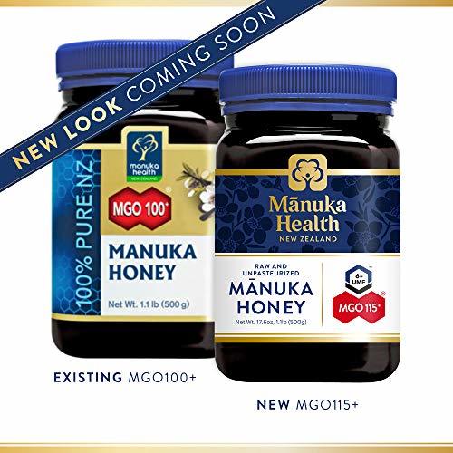 Manuka Health - MGO 100+ Manuka Honey, 100% Pure New Zealand Honey, 1.1 lbs