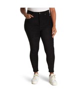 Good American Good Legs Black Faux Suede High Rise Pants 15/33 NEW - $89.00