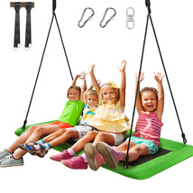 60&quot; Kids Giant Tree Rectangle Swing 700 Lbs W/ Adjustable Hanging Ropes ... - £104.29 GBP