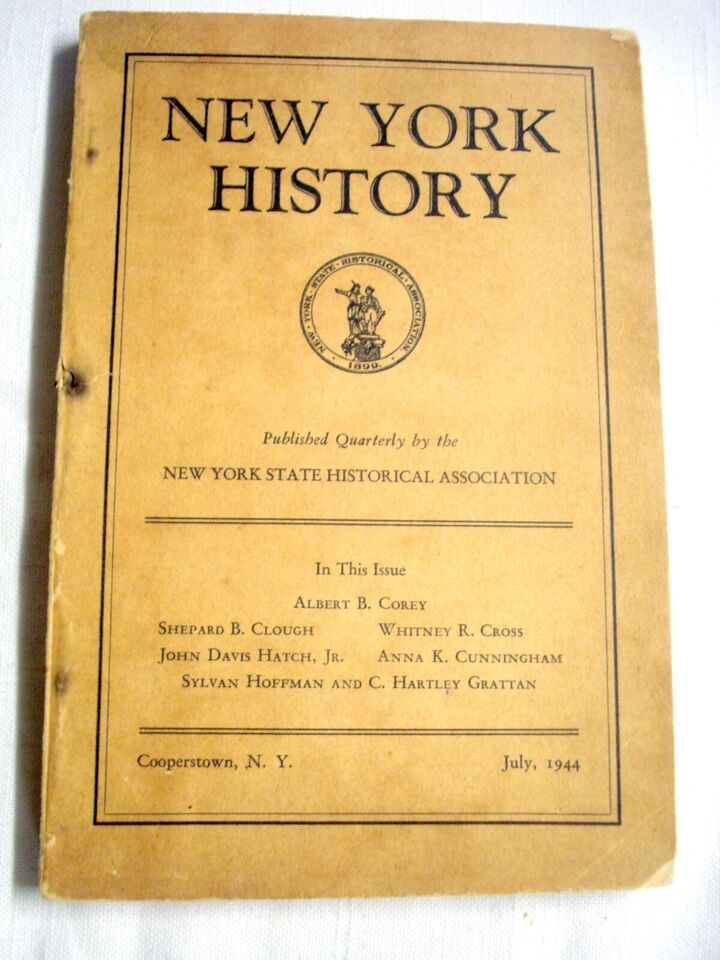 Primary image for New York History History Journal July, 1944