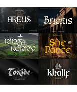 Irish Celtic 150+ Font Cricut Cricut Commercial Use Script Font Instant ... - €5,13 EUR