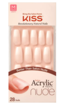 KISS Salon Acrylic Nude French Manicure - Leilani - 28ct - £10.05 GBP