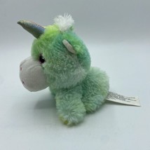 Greenbrier International Stuffed Tie Dye Mint Green Unicorn Plush - Shin... - $9.49