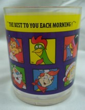 Vintage 1996 Kellogg&#39;s CEREAL MASCOTS Best To You Each Morning Promo Plastic Cup - £12.77 GBP