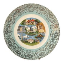 Vintage Washington, DC 10” Mint Green Porcelain Souvenir Plate by Homer ... - $32.69