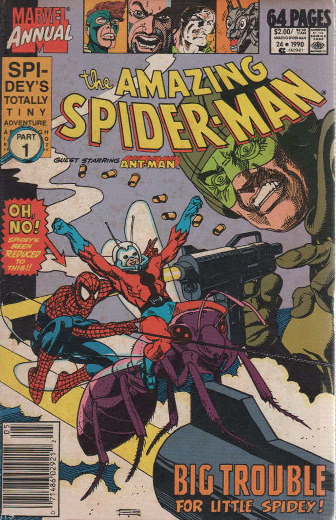 Marvel Annual Comics #24 1990 "The Amazing Spider-Man" Part One Comic Book - £1.39 GBP