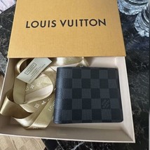 Louis Vuitton Damier Slender Wallet Black/Gray - £426.32 GBP