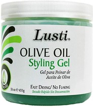 Lusti Olive Oil Styling Gel    16 fl oz -    Fast Drying, No Flaking - £5.49 GBP
