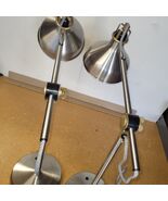 Intertek Desk Lamp MTSL1003AYS Silver Metal Adjustable LED Tested ( 2 av... - $542.64 MXN