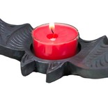 Pack Of 2 Gothic Black Cutout Winged Flying Vampire Bat Votive Candle Ho... - £15.97 GBP