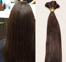 18″, 20″, 22″ 100g, 100% Human V-light Bulk Hair Extensions(Loose Hair) # 2 - £85.18 GBP+