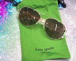 Kate Spade Women&#39;s Emmaline/S J5GHA Gold Aviator Sunglasses 57mm NEW IN BAG - $79.19