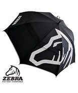 NEW ZEBRA GOLF COMPANY. DOUBLE CANOPY GOLF UMBRELLA. BLACK / WHITE. (30SPF) - $51.14