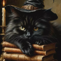 Witchy Cat Familiar Spirit Companion, Fun, Protection, Humor, Sassy Cat ... - $59.99