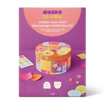 Mondo Llama Decoupage Trinket Box Craft Kit Natural/Lightwood finish - €1,69 EUR Mondo Llama Decoupage Trinket Box Craft Kit Natural/Lightwood finish - €1,69 EUR