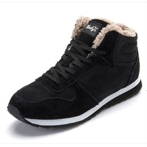 Men&#39;s Winter Shoes Fashion Snow Boots Shoes Black 4 - £23.89 GBP