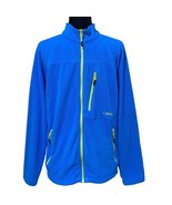 Cabelas Glacier Blue Full Zip Mock Neck Fleece Jacket Size Small Gorpcore - £11.56 GBP