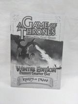 A Game Of Thrones Collectible Card Game Winter EditionPremium Starter Se... - $8.01