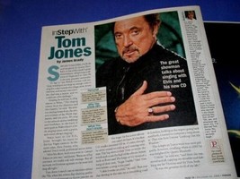 TOM JONES PARADE NEWSPAPER SUPPLEMENT VINTAGE 2008 - $24.99