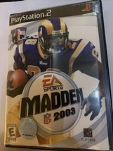 Madden NFL 2003 (Sony PlayStation 2, 2002)CIB Hologram Clean, Tested Grade A - £4.79 GBP
