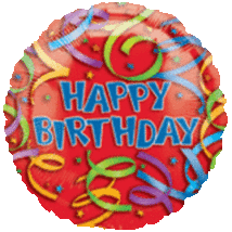 18&quot; Happy Birthday Streamers Mylar Balloon #102 - $1.99