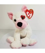 Ty Beanie Babies Cupid Dog Plush White Pink Valentine Collectible 2001 H... - $149.45 MXN