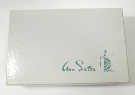 Vintage ANN SETON Something Blue Bridal Garter Box ( EMPTY) Satin Lined 50s 60s - £7.86 GBP
