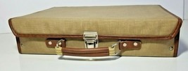 Vintage Brown/Tan Audio Music Cassette Carrying Case Organizer Holds 30 ... - $26.72