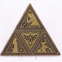 Nintendo The Legend of Zelda Hyrule Crest Triforce Triangle Logo Metal P... - £6.04 GBP