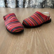 Hanna Andersson Striped Red Clogs Women&#39;s 6.5/7 - £26.46 GBP