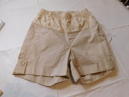 Breaker Jeans Maternity Womens Shorts Lite Khaki Beige Size S small NWOT - £16.43 GBP