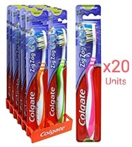 Colgate Toothbrush Zig Zag Soft Bristles Cleans in Between Teeth - 20 Units - $28.56