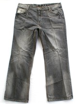 Marc Ecko Vintage Faded Gray Boot Cut Denim Jeans Men&#39;s NWT - £51.95 GBP