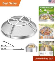 Fire Pit Screen for Solo Stove Bonfire, 19.5inch Fire Pit Spark Screen f... - $119.47