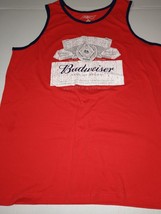 Budweiser Beer Tank Top Unisex Distressed Sleeveless Muscle Shirt Medium - $8.06