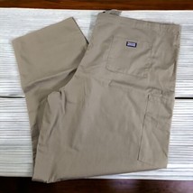 Scrubs Cherokee Workwear Unisex Drawstring Cargo Pant Short  Khaki Sz 2X... - $11.79