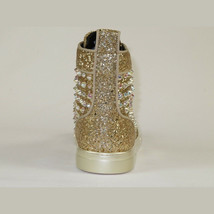 Mens High Top Shoes By FIESSO AURELIO GARCIA ,Spikes Rhine stones 2409 Gold image 6